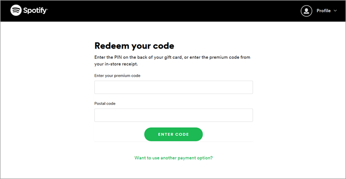 spotify gift card 2